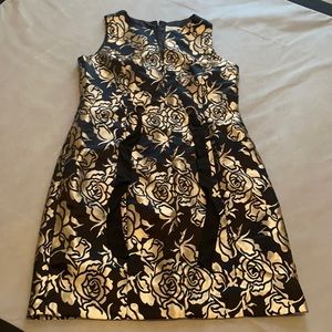 Black and gold dress